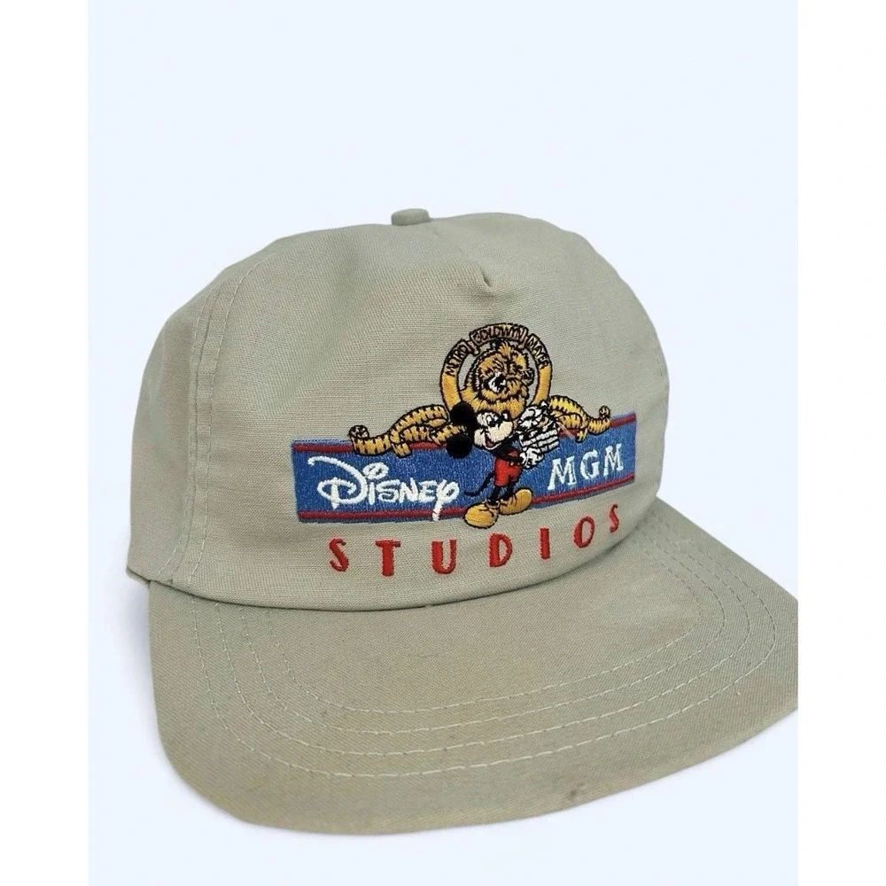 Vintage 1987 Disney Mickey MGM Studios Cap Snapback One Size Gray